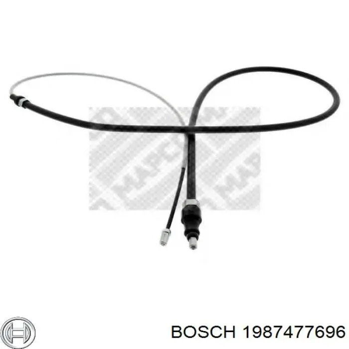 Comprar 1987477696 Bosch Cable de freno de mano trasero derecho/izquierdo