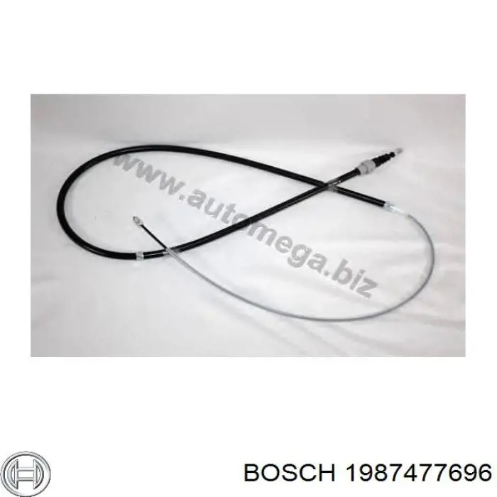 Cable de freno de mano trasero derecho/izquierdo Bosch 1987477696 precio, desde 15,46 EUR