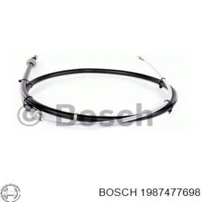 1987477698 Bosch cable de freno de mano trasero derecho/izquierdo