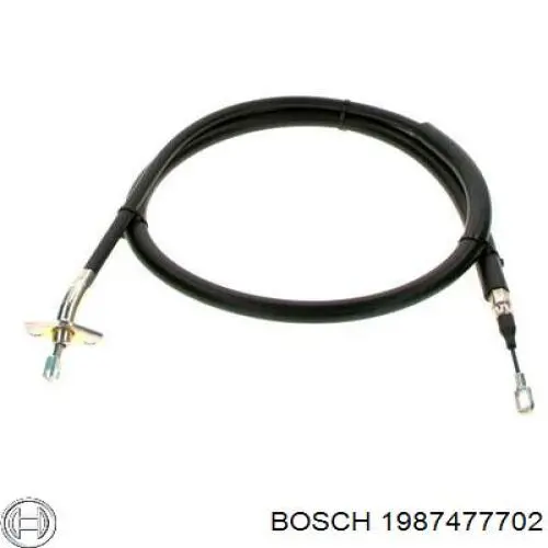 1987477702 Bosch cable de freno de mano trasero derecho