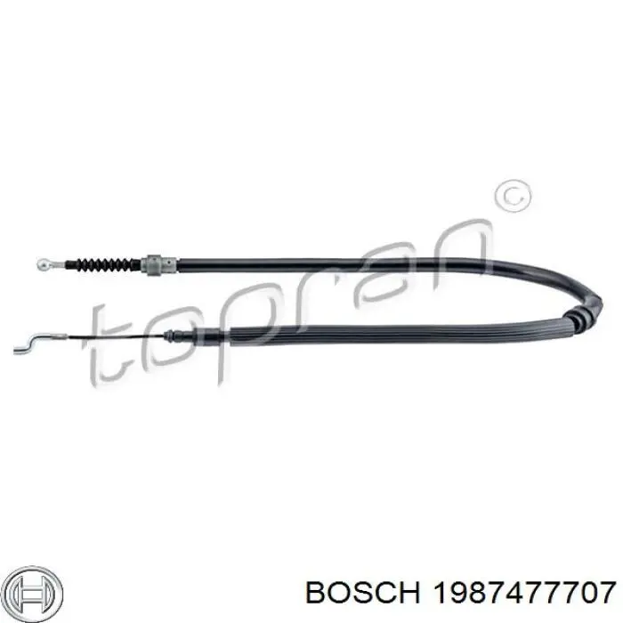 Cable de freno de mano trasero derecho/izquierdo Bosch 1987477707 precio, desde 14,97 EUR