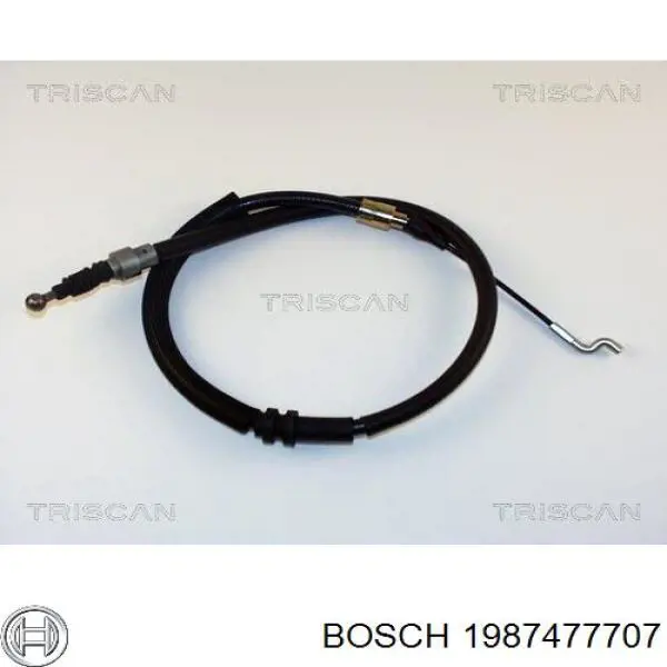Comprar 1987477707 Bosch Cable de freno de mano trasero derecho/izquierdo