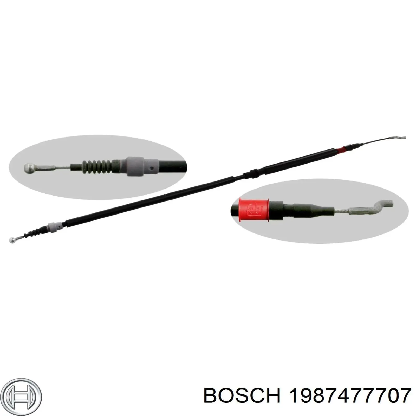 Cable de freno de mano trasero derecho/izquierdo 1987477707 Bosch