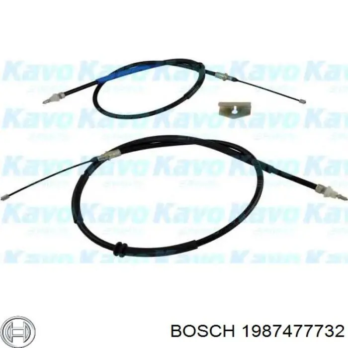 Cable de freno de mano trasero derecho/izquierdo 1987477732 Bosch