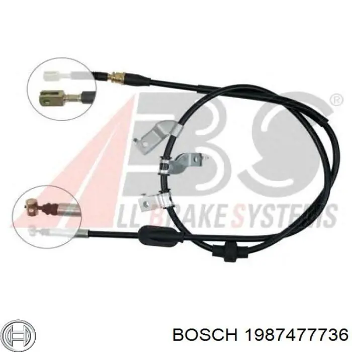 Cable de freno de mano trasero derecho para Rover 200 (RF)