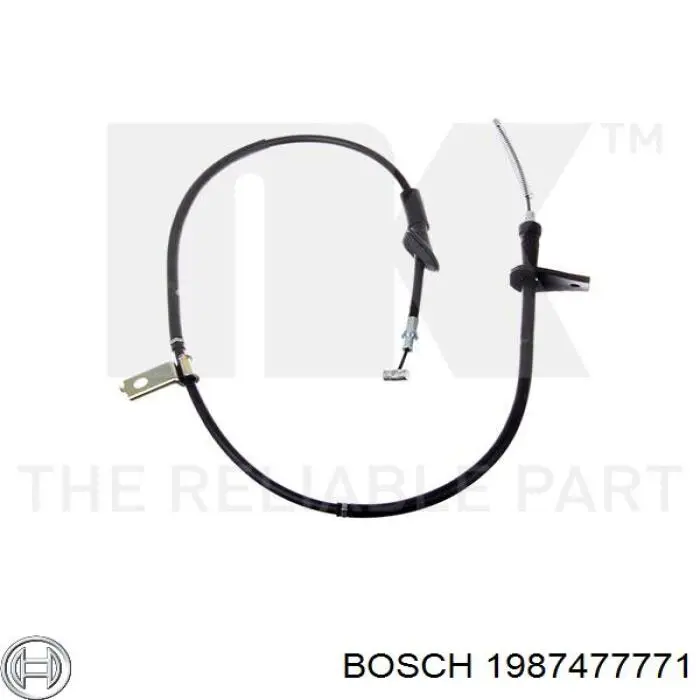 1987477771 Bosch cable de freno de mano trasero izquierdo