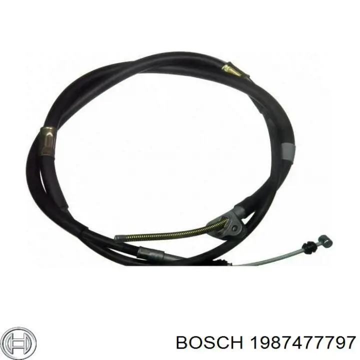 1987477797 Bosch cable de freno de mano trasero derecho/izquierdo