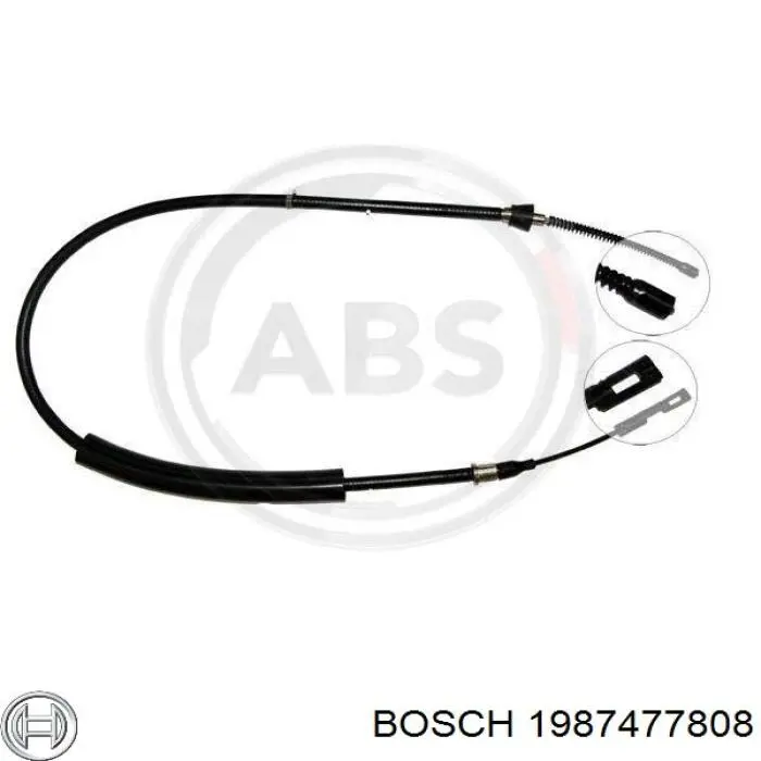 Cable de freno de mano trasero derecho/izquierdo 1201001 Beca Cables