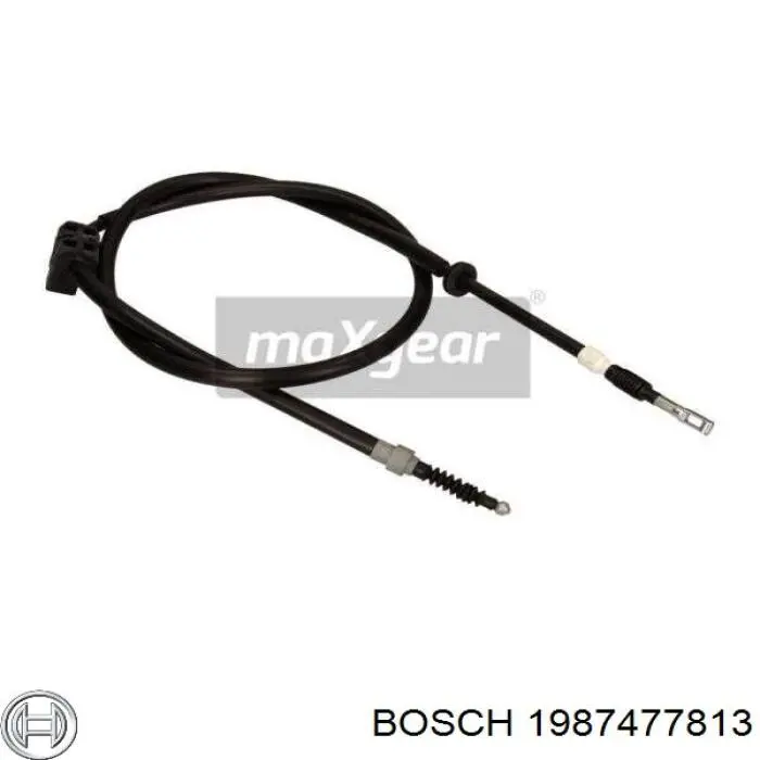 1987477813 Bosch cable de freno de mano trasero izquierdo