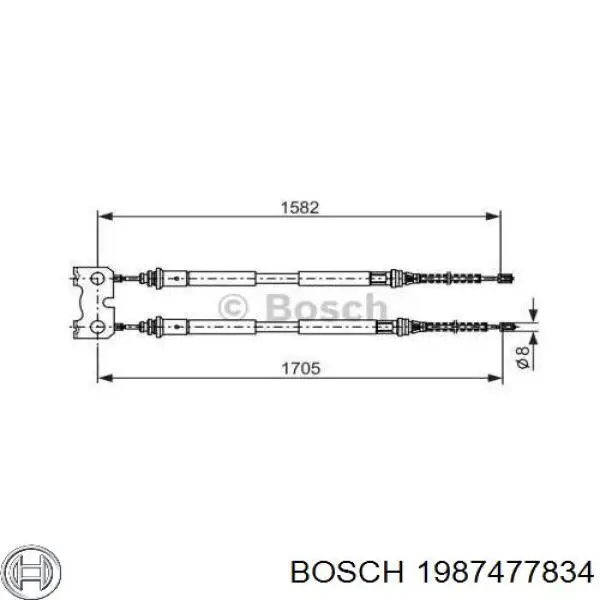 Comprar 302044 Beca Cables Cable de freno de mano trasero derecho/izquierdo