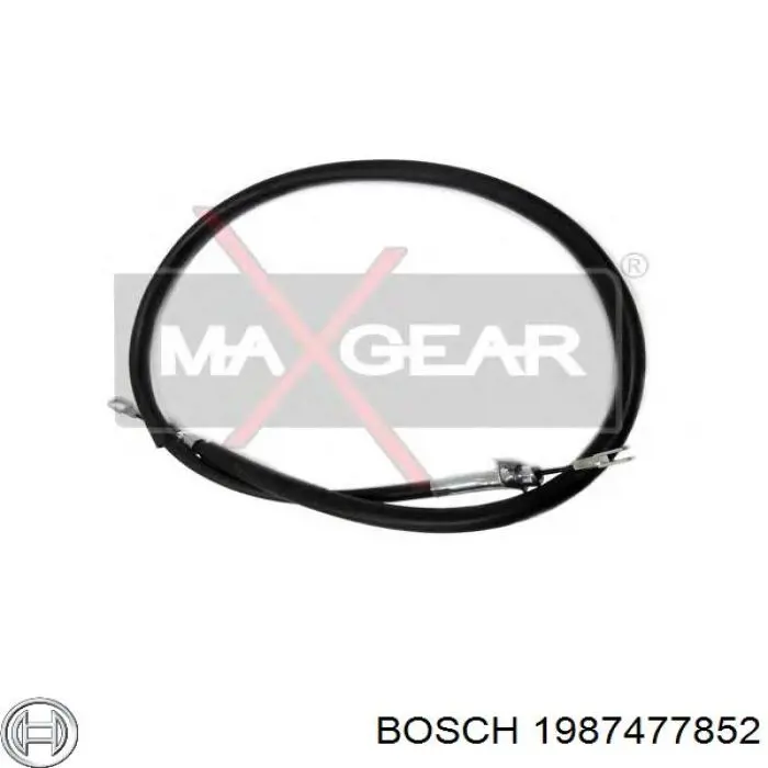 1987477852 Bosch cable de freno de mano trasero derecho/izquierdo