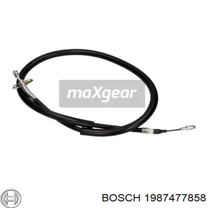 1987477858 Bosch cable de freno de mano trasero izquierdo