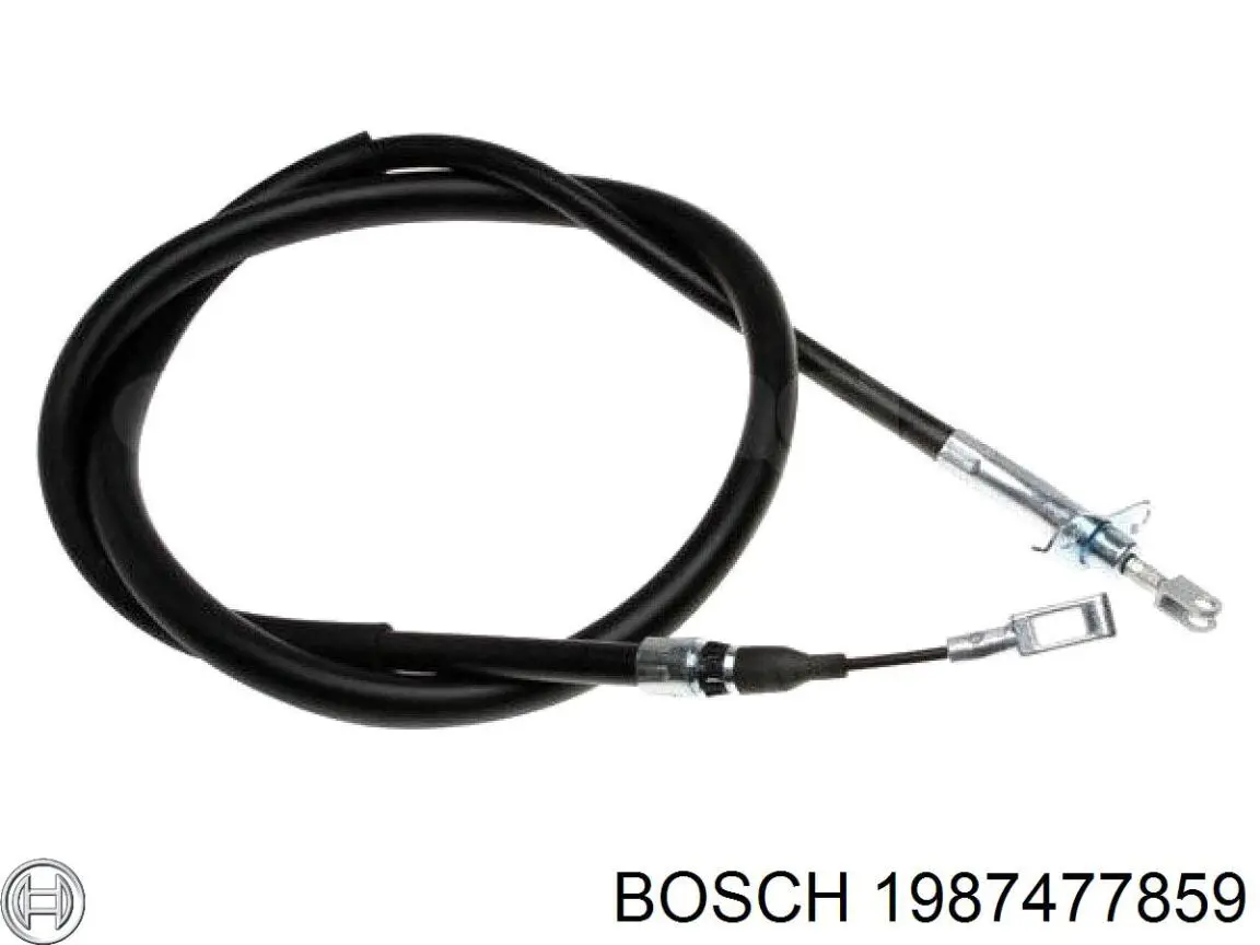 1987477859 Bosch cable de freno de mano trasero derecho