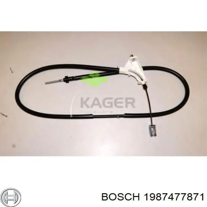 1987477871 Bosch cable de freno de mano delantero