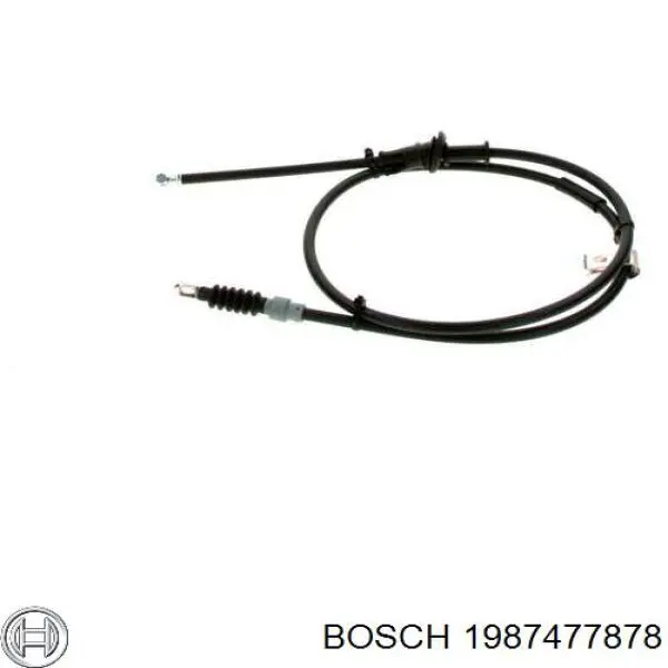 1987477878 Bosch cable de freno de mano trasero derecho