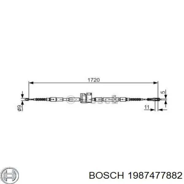 Cable de freno de mano trasero derecho VAG 4D0609722K precio, desde 23,97 EUR