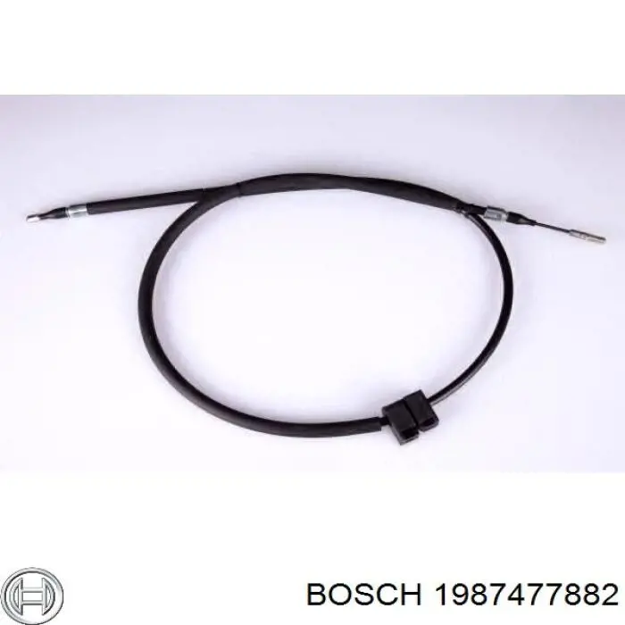 BKB2464 Borg&beck cable de freno de mano trasero derecho