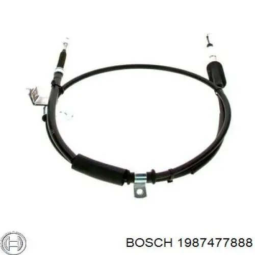 BKB1935 Borg&beck cable de freno de mano trasero derecho
