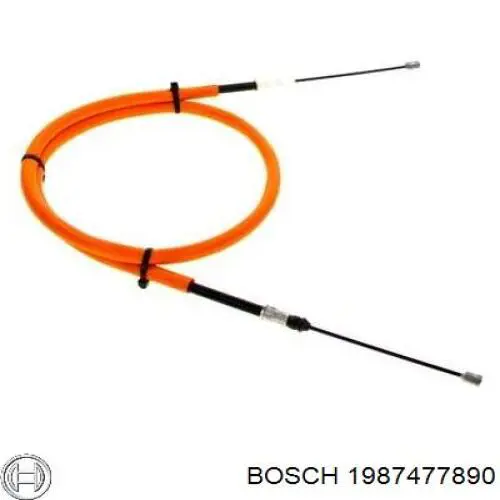 1 987 477 890 Bosch cable de freno de mano trasero izquierdo