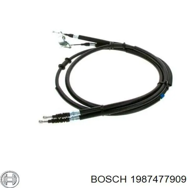 1987477909 Bosch cable de freno de mano trasero derecho/izquierdo