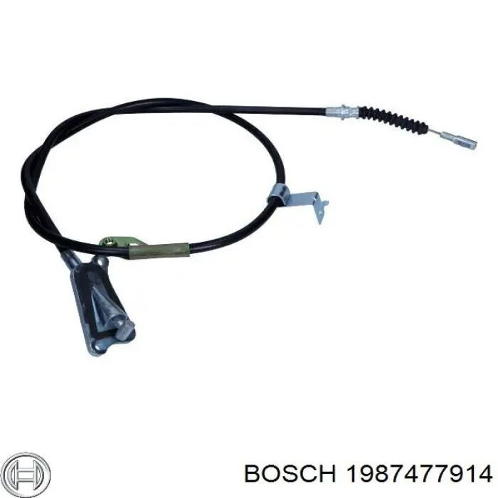 1987477914 Bosch cable de freno de mano trasero derecho