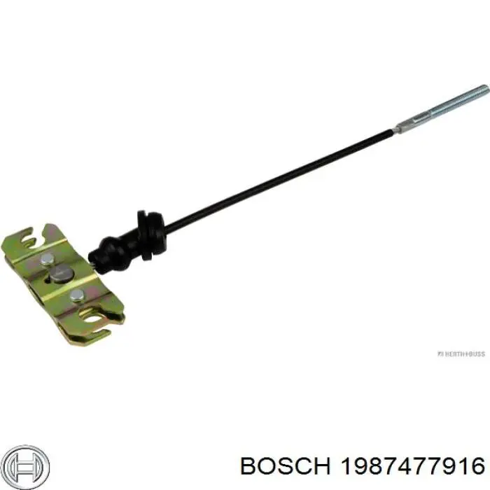 1987477916 Bosch cable de freno de mano trasero derecho