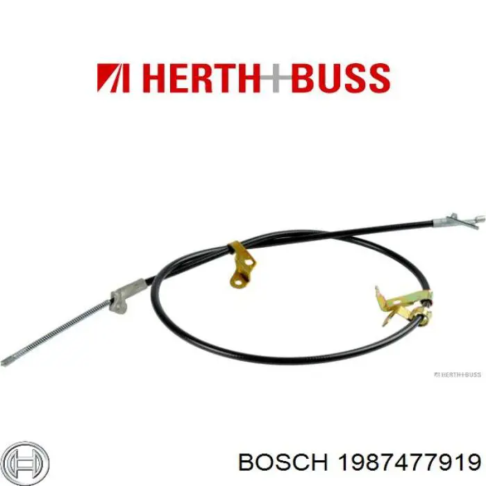 1987477919 Bosch cable de freno de mano trasero derecho