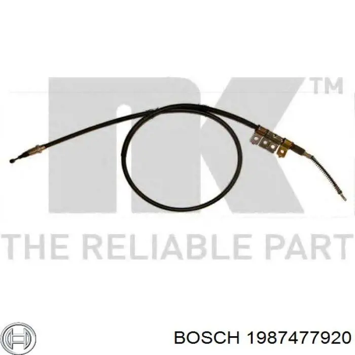 1987477920 Bosch cable de freno de mano trasero izquierdo