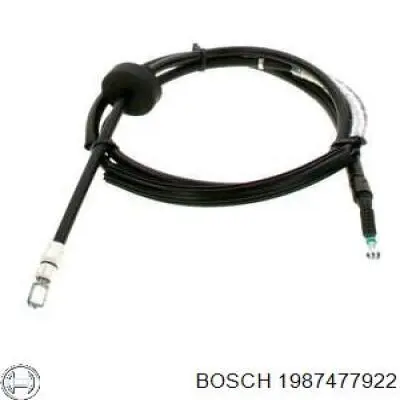 1987477922 Bosch cable de freno de mano trasero izquierdo