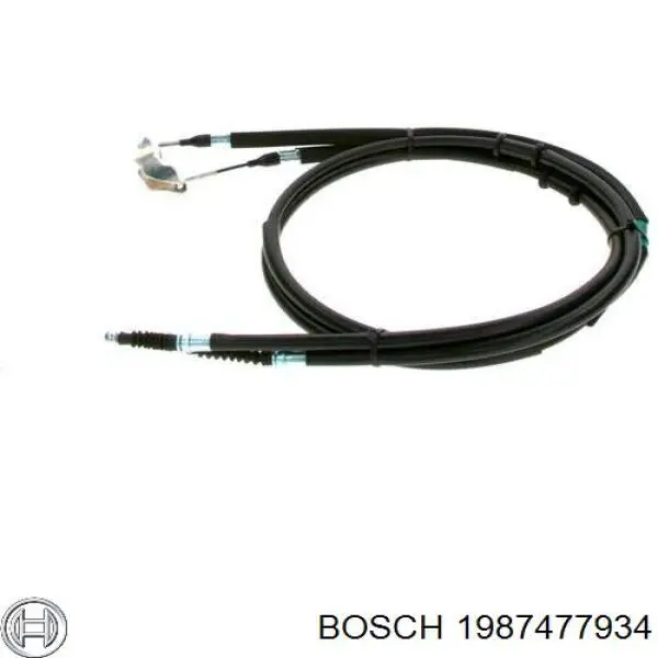 1987477934 Bosch cable de freno de mano trasero derecho/izquierdo