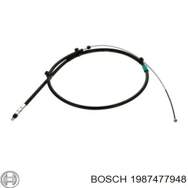 1987477948 Bosch cable de freno de mano trasero izquierdo