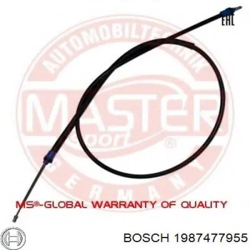 Cable de freno de mano trasero derecho/izquierdo 1987477955 Bosch