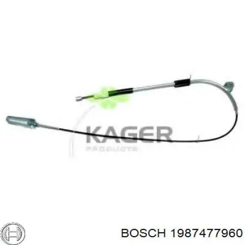 1987477960 Bosch cable de freno de mano delantero