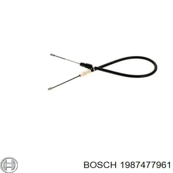 1987477961 Bosch cable de freno de mano delantero