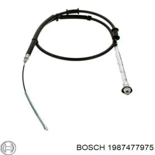 1987477975 Bosch cable de freno de mano trasero derecho