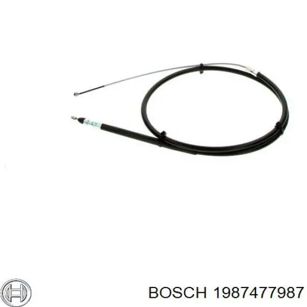 1987477987 Bosch cable de freno de mano trasero izquierdo