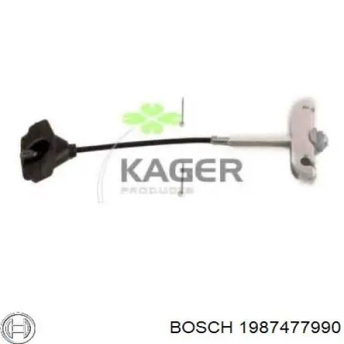 1987477990 Bosch cable de freno de mano delantero