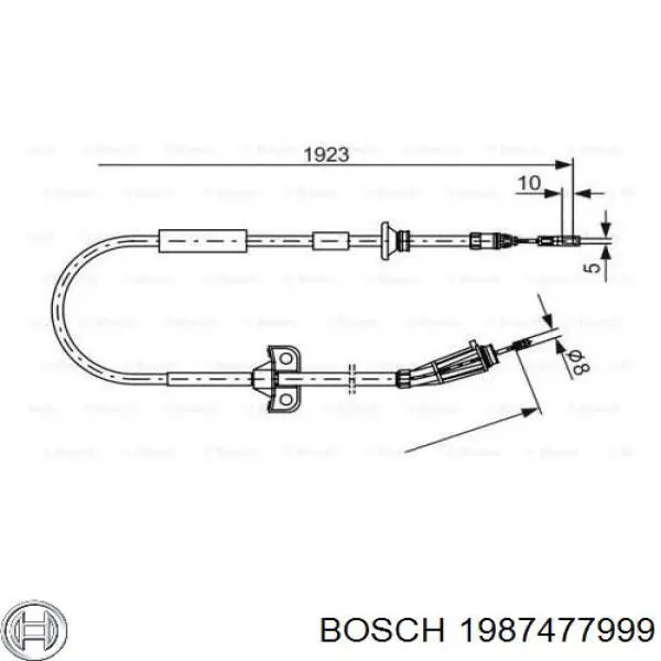 Comprar 911267 SPJ Cable de freno de mano trasero derecho/izquierdo