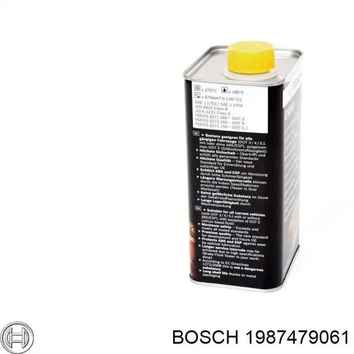Líquido de freno Bosch Brake Fluid HP 1 L DOT 4 (1987479061)