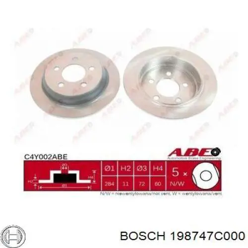 Comprar 198747C000 Bosch Limpiador de frenos