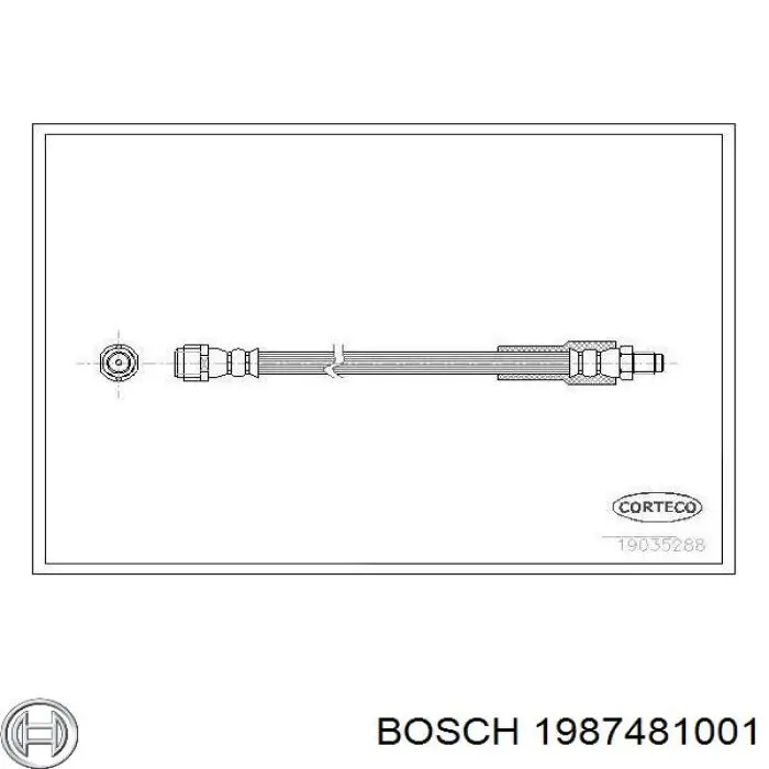 1987481001 Bosch latiguillo de freno trasero