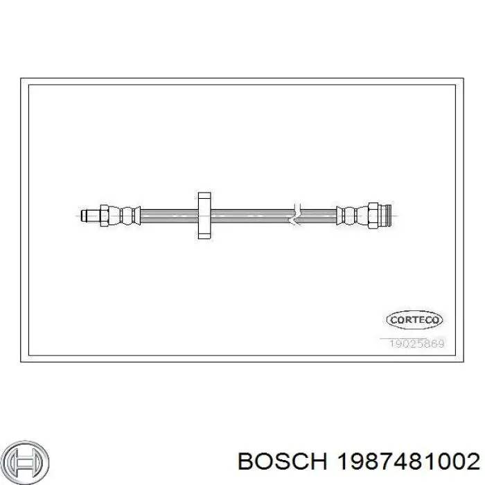 1987481002 Bosch latiguillo de freno trasero