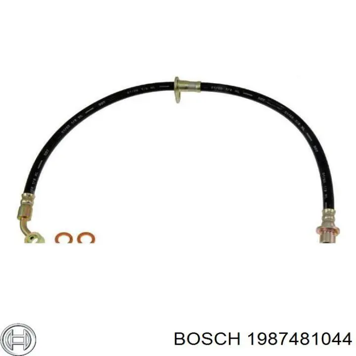 1987481044 Bosch tubo flexible de frenos delantero derecho