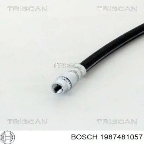 1 987 481 057 Bosch tubo flexible de frenos trasero derecho