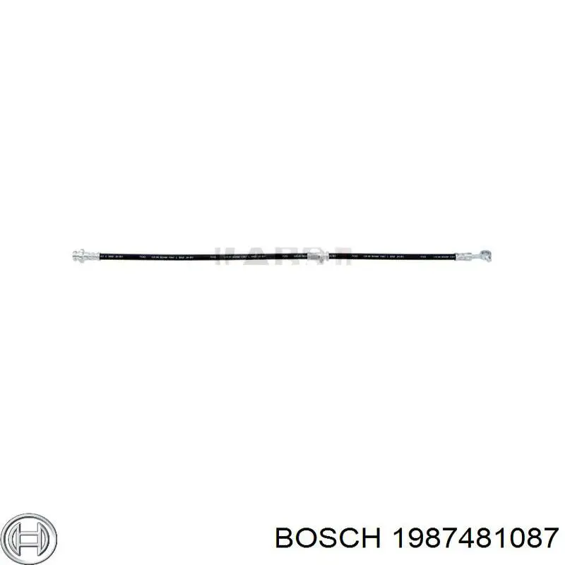 1987481087 Bosch tubo flexible de frenos trasero