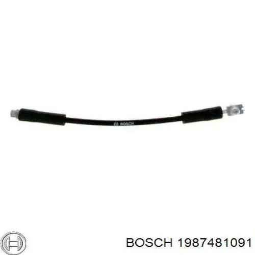 1987481091 Bosch tubo flexible de frenos trasero