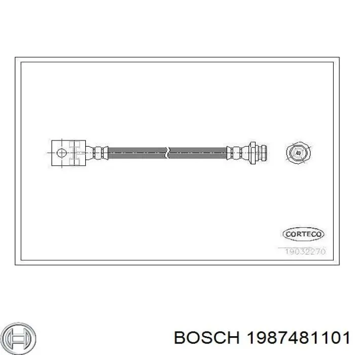 1987481101 Bosch latiguillo de freno trasero