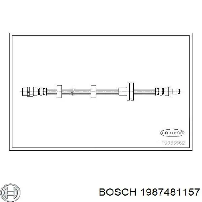 1987481157 Bosch latiguillo de freno delantero