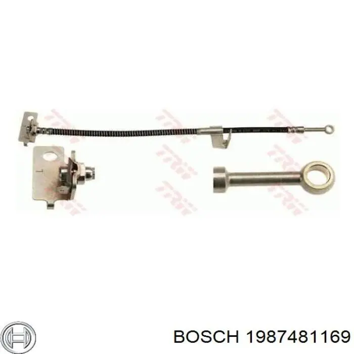 1987481169 Bosch latiguillos de freno delantero izquierdo