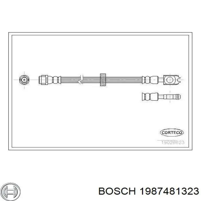 BBH7907 Borg&beck latiguillo de freno delantero